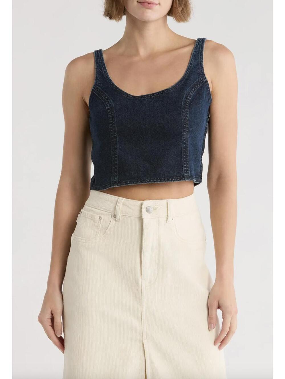 NWT! DL1961 Cary Denim Tank Top in Cromer Size Medium